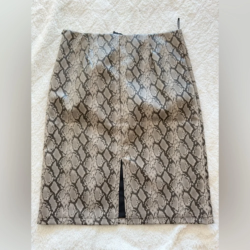 Mark Alan Snakeskin Print Skirt